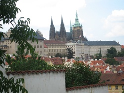 View of Prague skyline